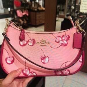 COACH Teri Shoulder Bag With Cherry Print CR290